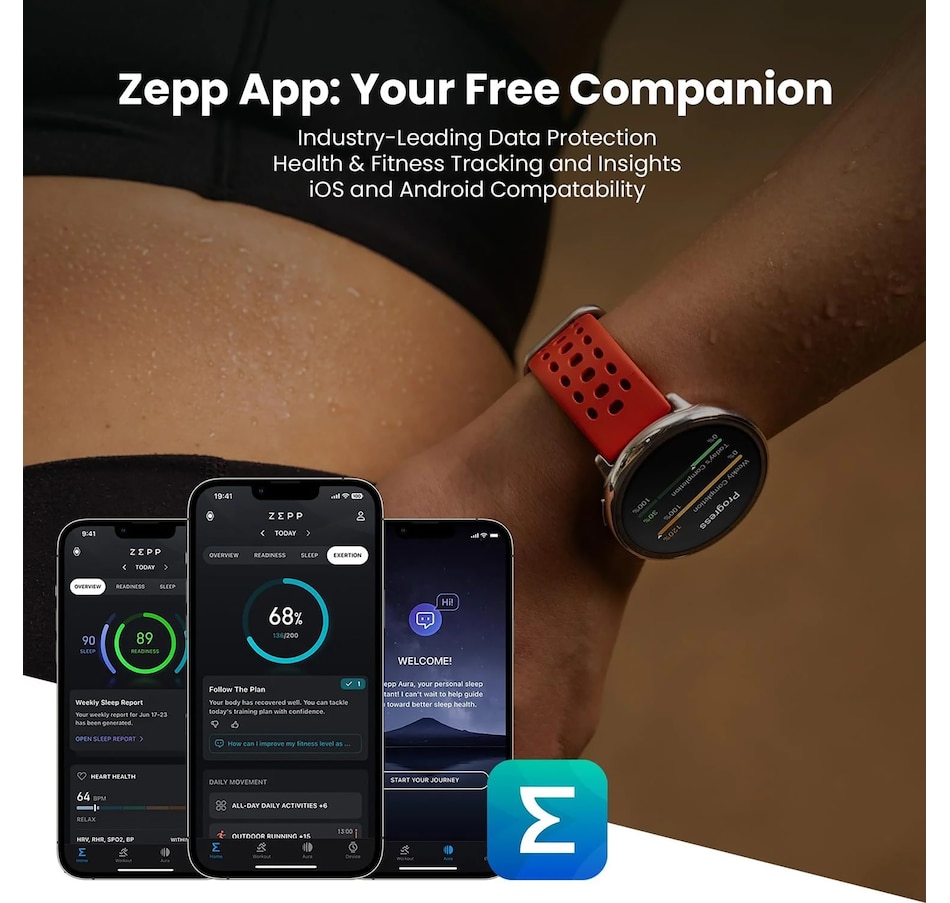 Image 701286_ALTMORE3.jpg, Product 701-286 / Price $149.99, Amazfit Active 2 Smartwatch from Amazfit on TSC.ca's Electronics department