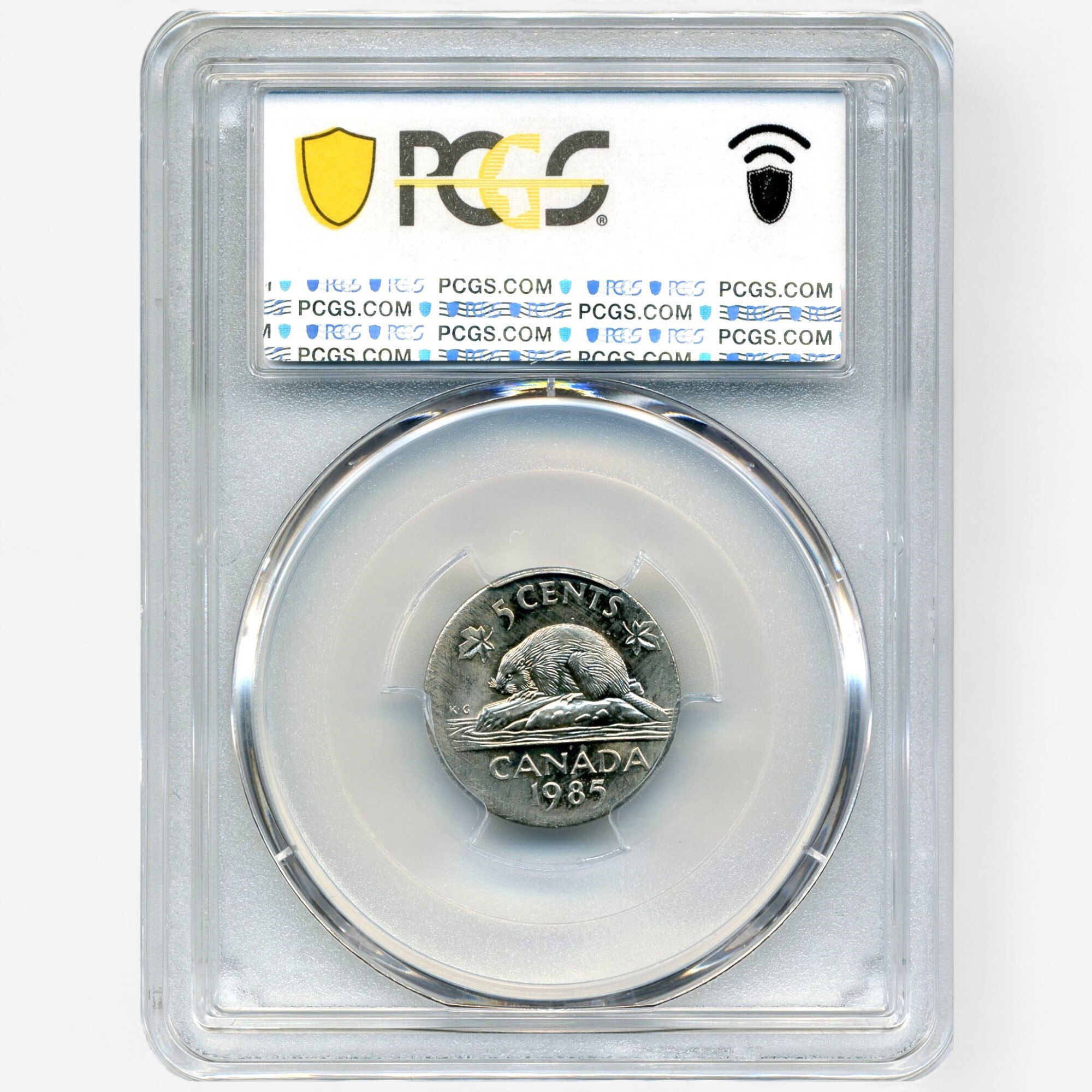 準最高鑑定 PCGS-PR69DCAM カナダ 1985 銀貨 1985年 Rare Canadian Major Error Coin: Uncirculated 1985 Five-Cent