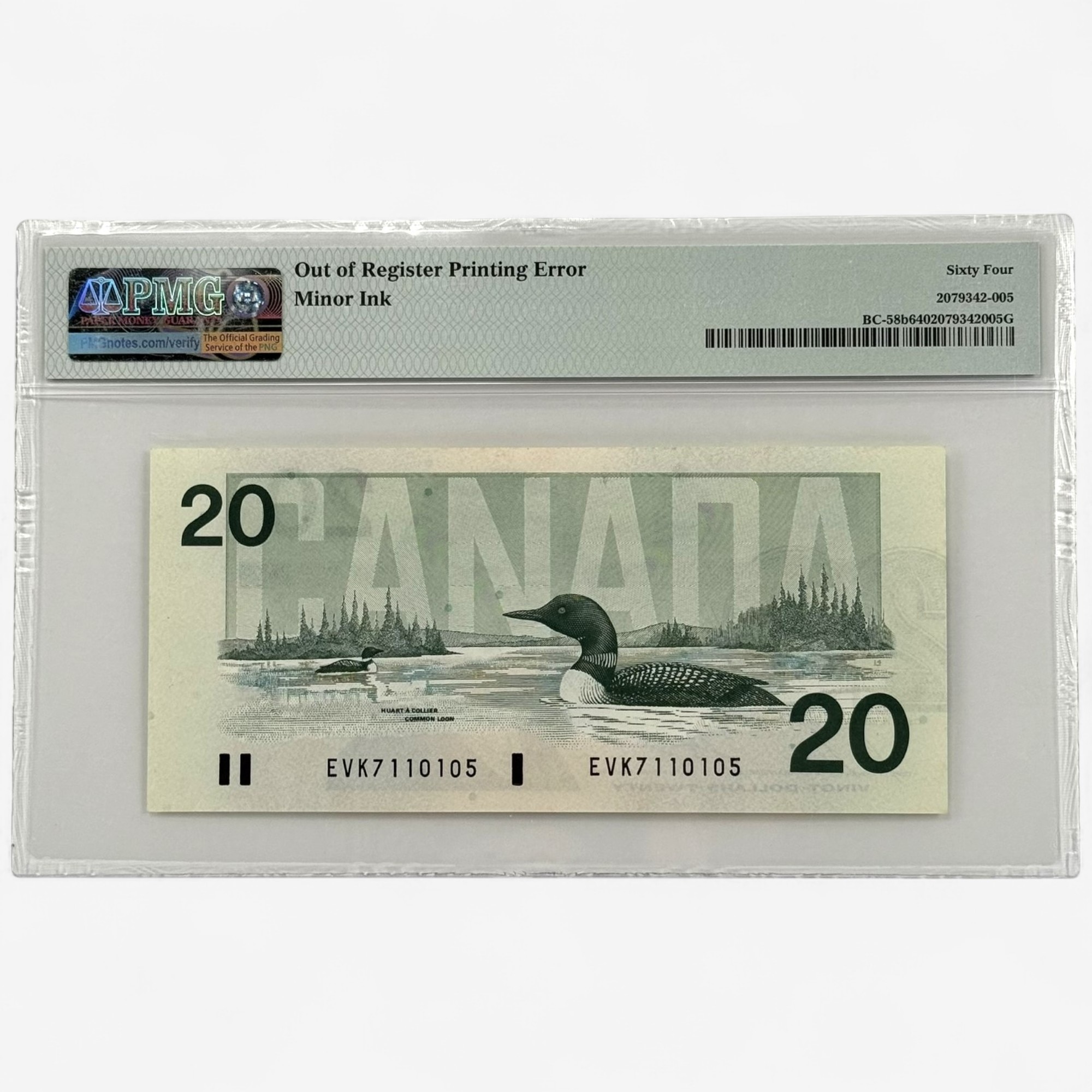 ◆おちゃ◆ 1991 Canada 20 Dollar Twenty Dollars Uncirculated EYE Knight