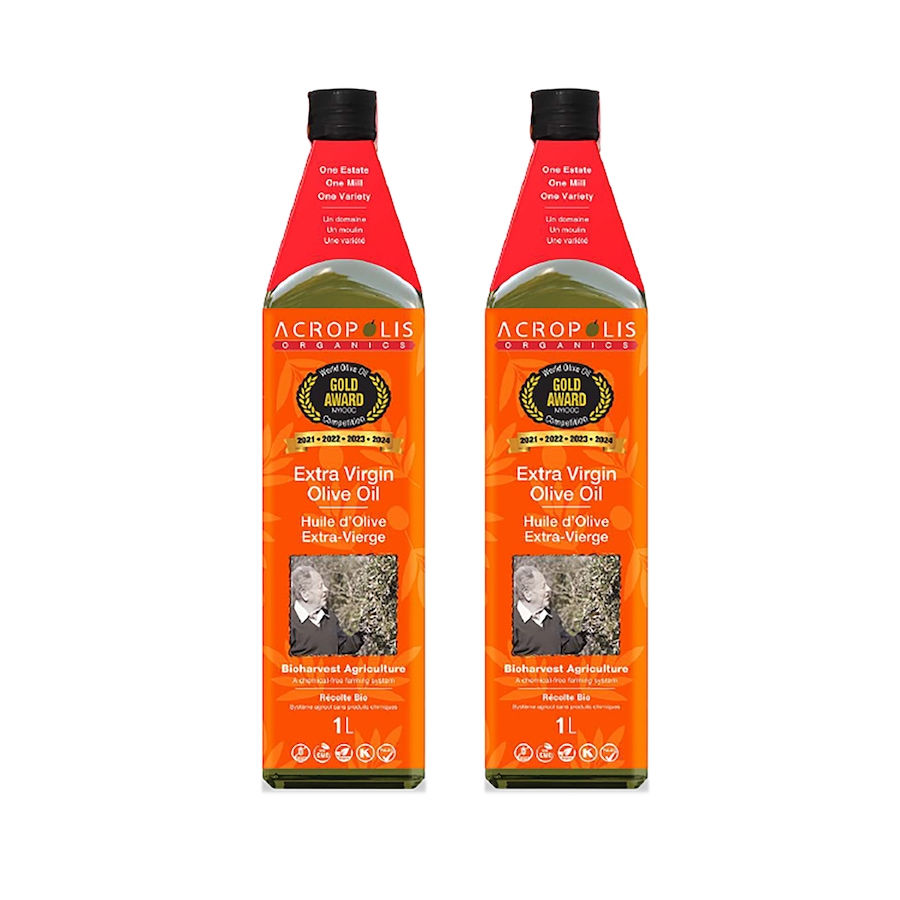 Image 701377.jpg, Product 701-377 / Price $109.99, Acropolis Organics - Extra Virgin Olive Oil Bioharvest Farming (2-Pack) from Acropolis Organics on TSC.ca's Kitchen department