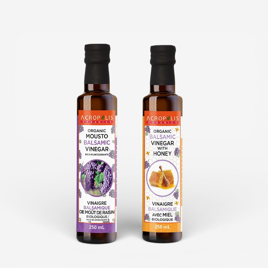 Image 701380.jpg, Product 701-380 / Price $34.99, Acropolis Organics - Organic Balsamic Vinegar with Honey and Organic Mousto Balsamic Vinegar from Acropolis Organics on TSC.ca's Kitchen department