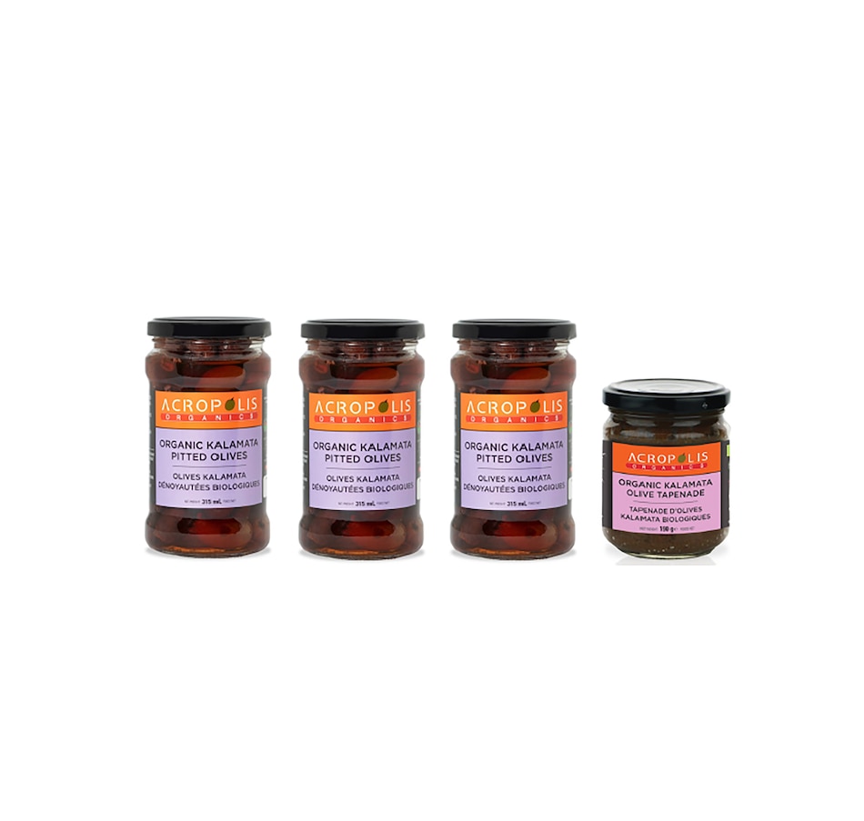 Image 701384.jpg, Product 701-384 / Price $23.99, Acropolis Organics - Organic Pitted Kalamata Olives and Organic Kalamata Tapenade from Acropolis Organics on TSC.ca's Kitchen department