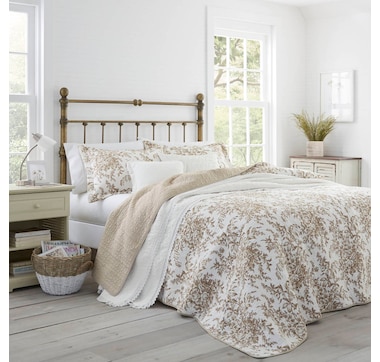 Laura Ashley Bedford Reversible Quilt Set