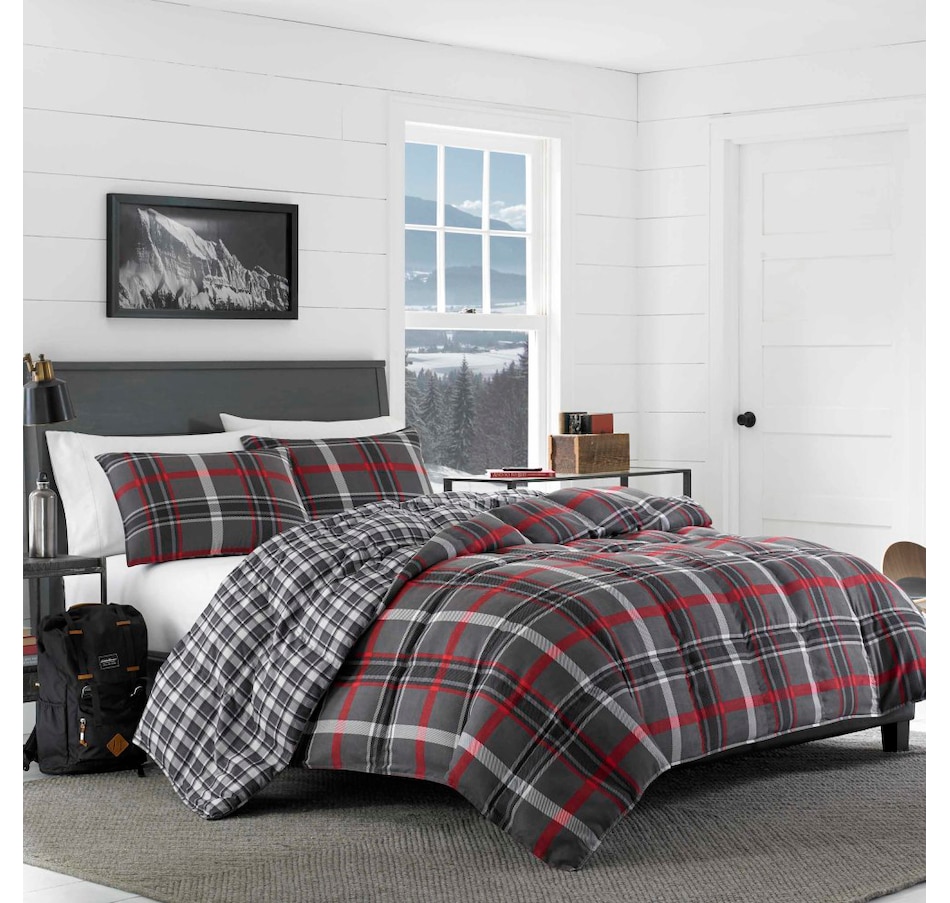 Image 701404.jpg , Product 701-404 / Price $132.99 - $189.99 , Eddie Bauer Willow Plaid Reversible Comforter Set from Eddie Bauer on TSC.ca's Home & Garden department