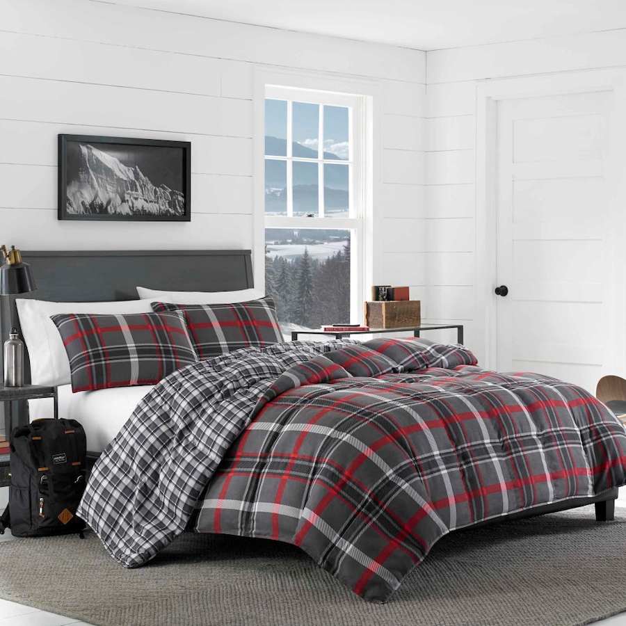 Image 701404.jpg, Product 701-404 / Price $174.99 - $259.99, Eddie Bauer Willow Plaid Reversible Comforter Set from Eddie Bauer on TSC.ca's Home & Garden department