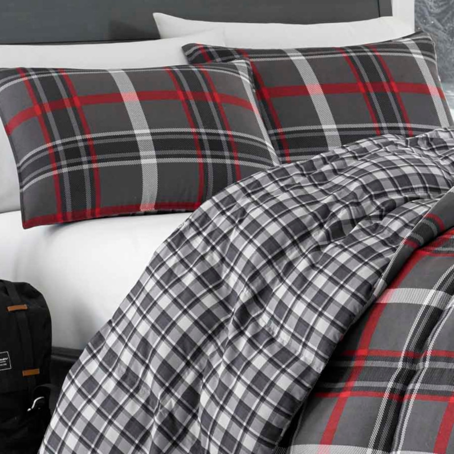 Image 701404_ALTMORE1.jpg, Product 701-404 / Price $174.99 - $259.99, Eddie Bauer Willow Plaid Reversible Comforter Set from Eddie Bauer on TSC.ca's Home & Garden department