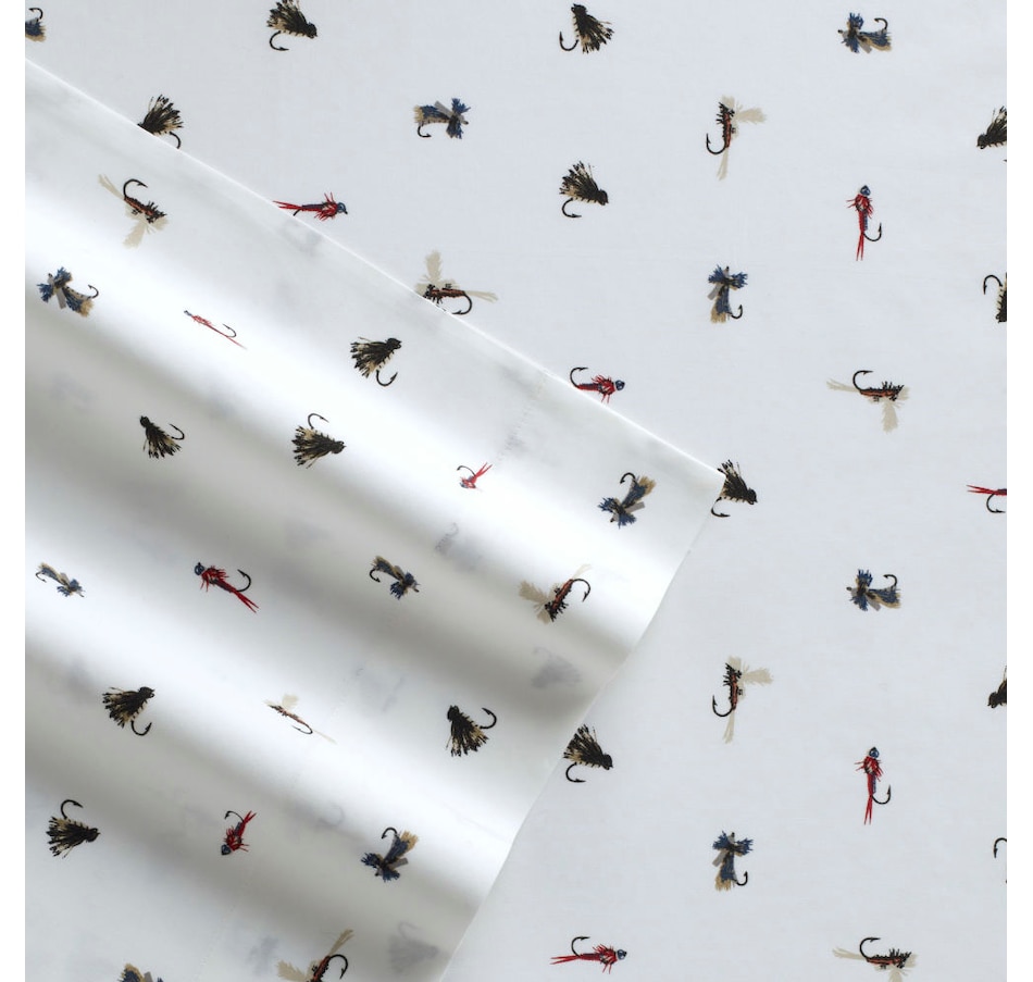 Image 701422_ALTMORE2.jpg, Product 701-422 / Price $59.99 - $97.50, Eddie Bauer Fishing Flies 100% Cotton Sheet Set from Eddie Bauer on TSC.ca's Home & Garden department