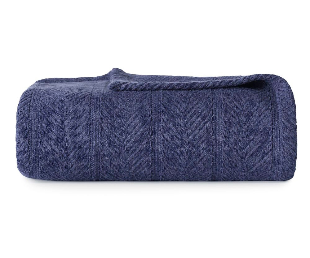 Eddie bauer herringbone cotton blanket sale