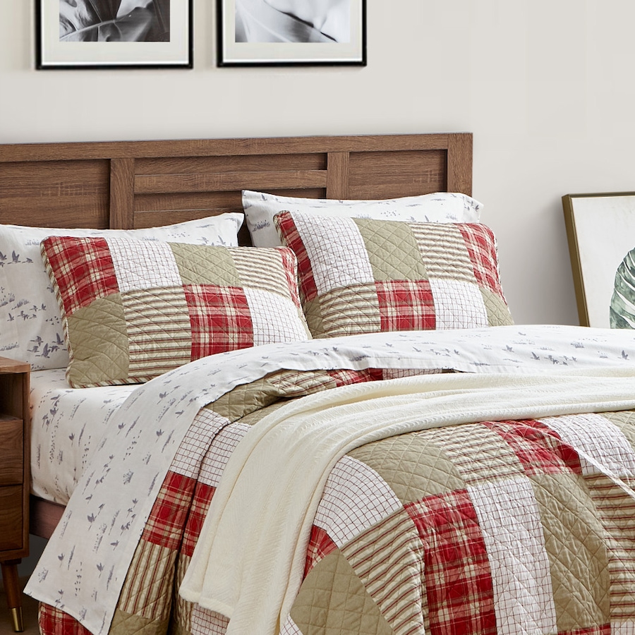 Image 701432_ALTMORE2.jpg, Product 701-432 / Price $169.99 - $279.99, Eddie Bauer Camano Island Plaid Reversible Quilt Set from Eddie Bauer on TSC.ca's Home & Garden department
