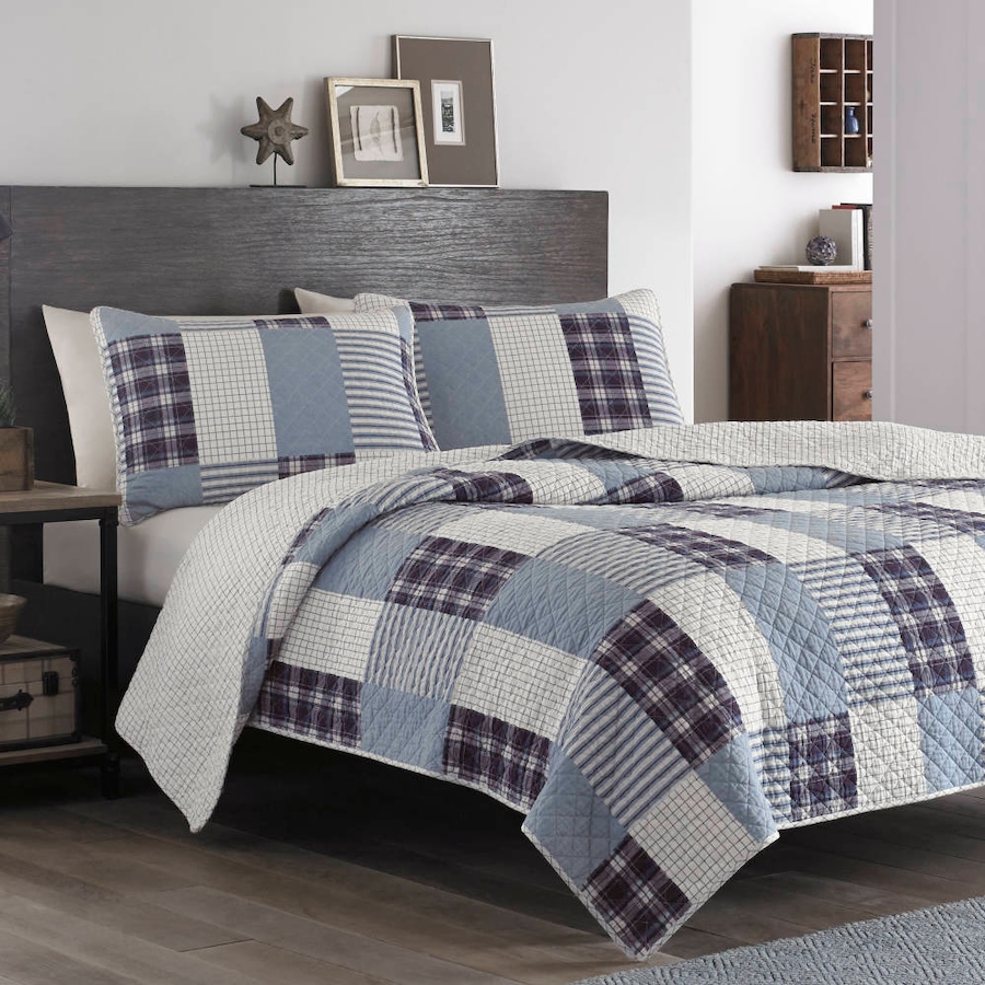Image 701432_PLWI.jpg, Product 701-432 / Price $169.99 - $279.99, Eddie Bauer Camano Island Plaid Reversible Quilt Set from Eddie Bauer on TSC.ca's Home & Garden department