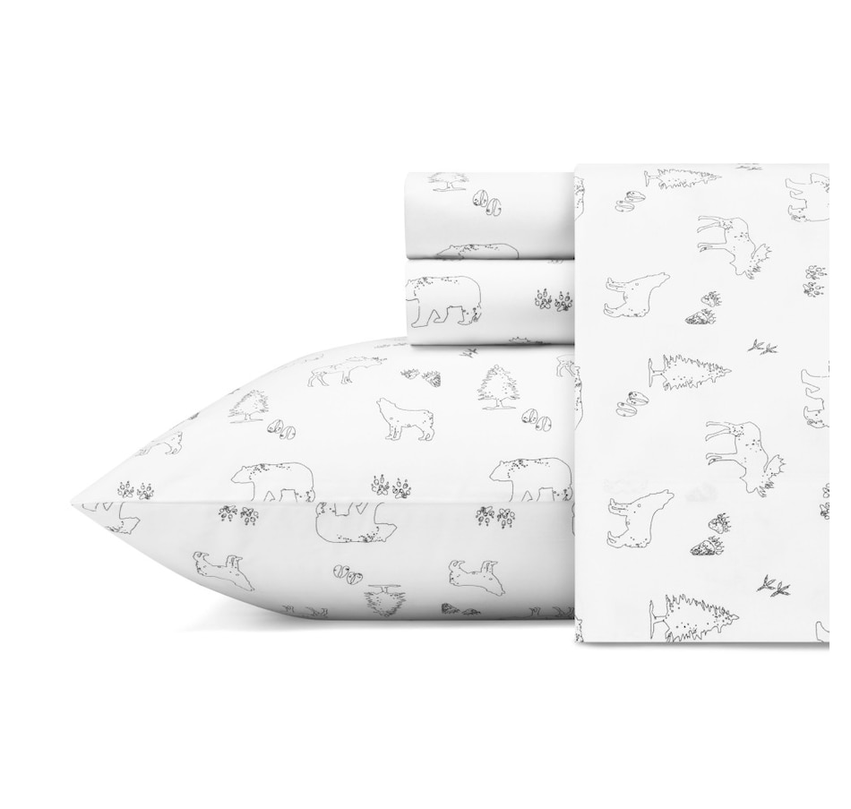 Image 701437.jpg, Product 701-437 / Price $59.99 - $97.50, Eddie Bauer Animal Tracks 100% Cotton Sheet Set from Eddie Bauer on TSC.ca's Home & Garden department