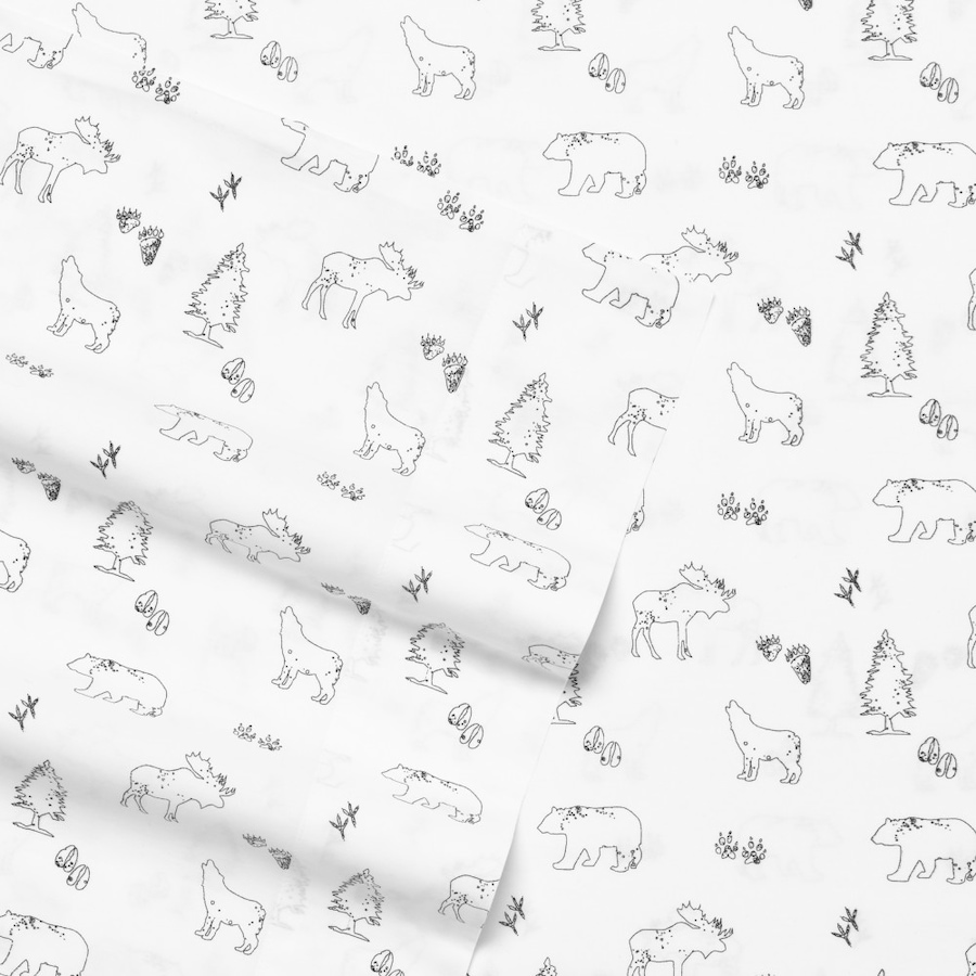 Image 701437_ALTMORE2.jpg, Product 701-437 / Price $74.99 - $129.99, Eddie Bauer Animal Tracks 100% Cotton Sheet Set from Eddie Bauer on TSC.ca's Home & Garden department