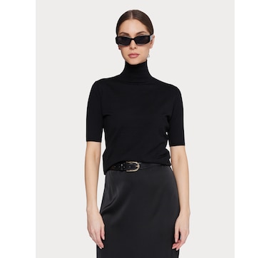 Amanda Maria The 3/4 Modal Turtleneck Tee