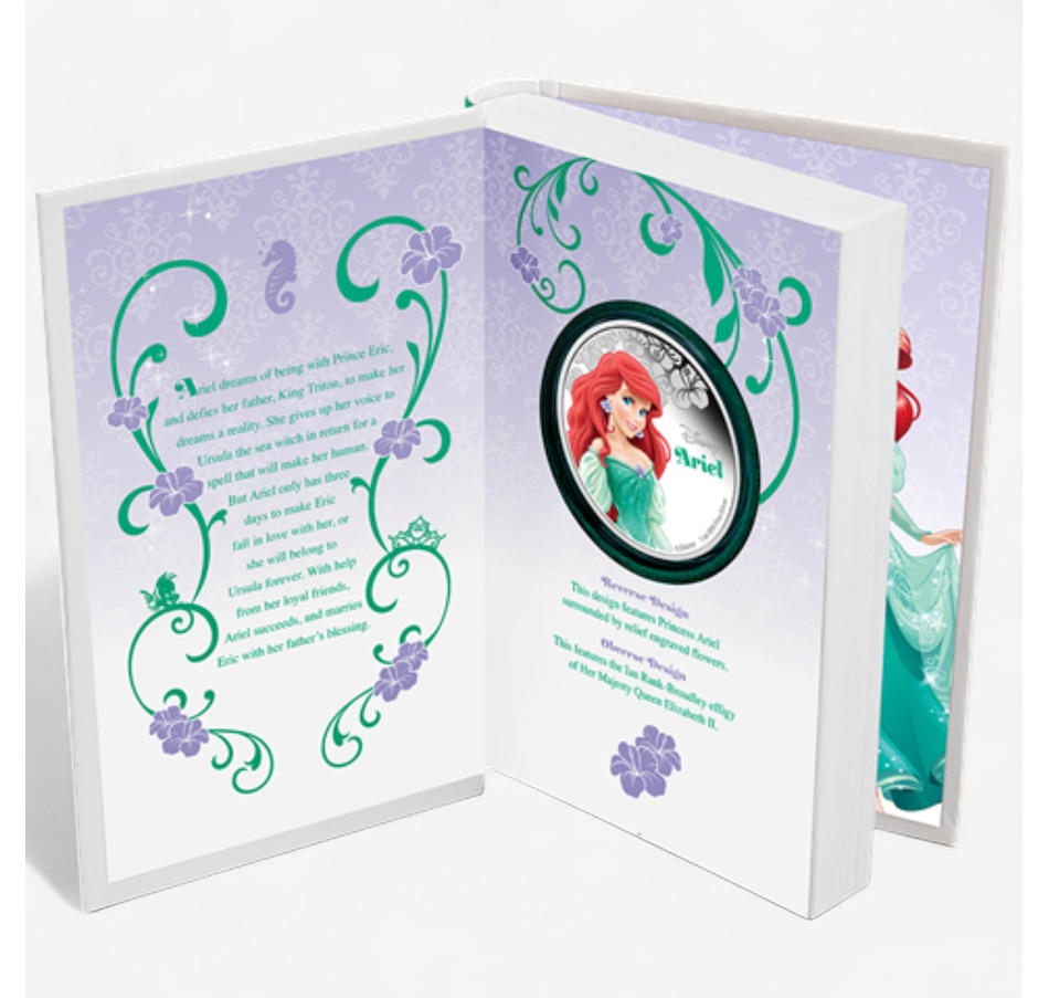 Image 701502.jpg, Product 701-502 / Price $169.95, 2015 $2 Disney Princess Ariel Fine Silver Coin from Canadian Coin & Currency on TSC.ca's Coins department