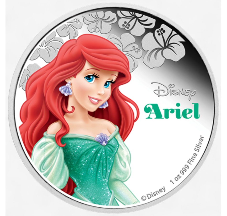 Image 701502_ALTMORE1.jpg, Product 701-502 / Price $169.95, 2015 $2 Disney Princess Ariel Fine Silver Coin from Canadian Coin & Currency on TSC.ca's Coins department