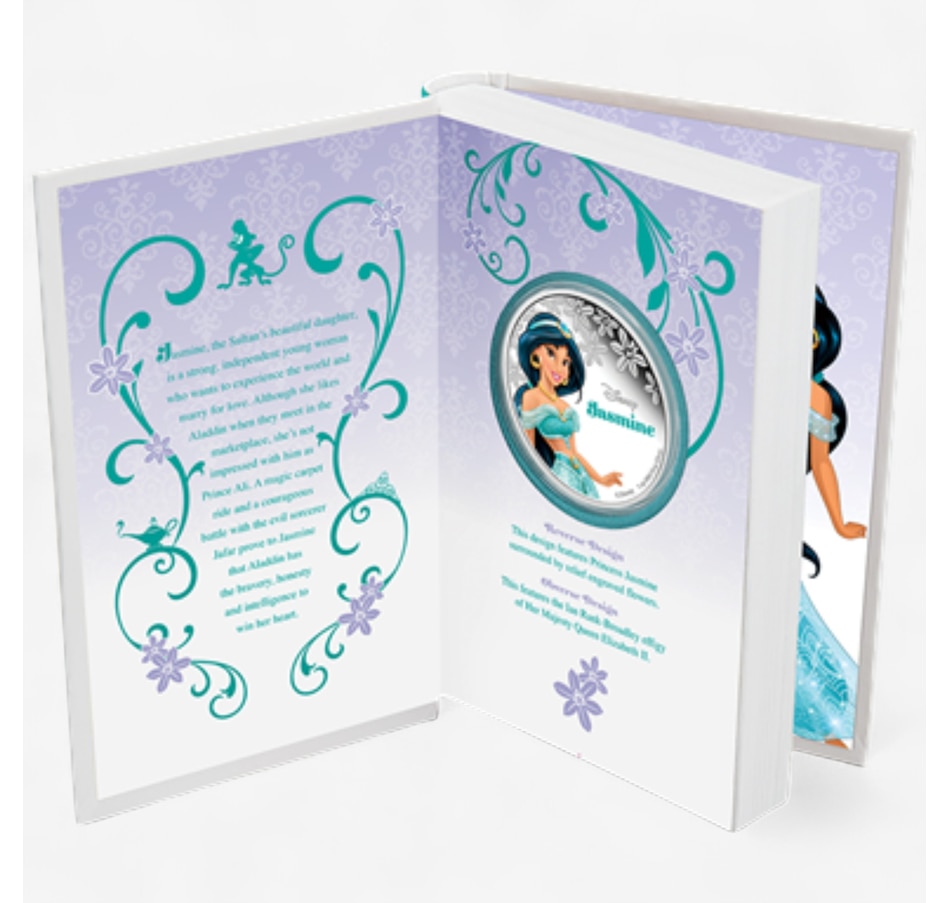 Image 701503.jpg, Product 701-503 / Price $169.95, 2015 $2 Disney Princess Jasmine Fine Silver Coin from Canadian Coin & Currency on TSC.ca's Coins department