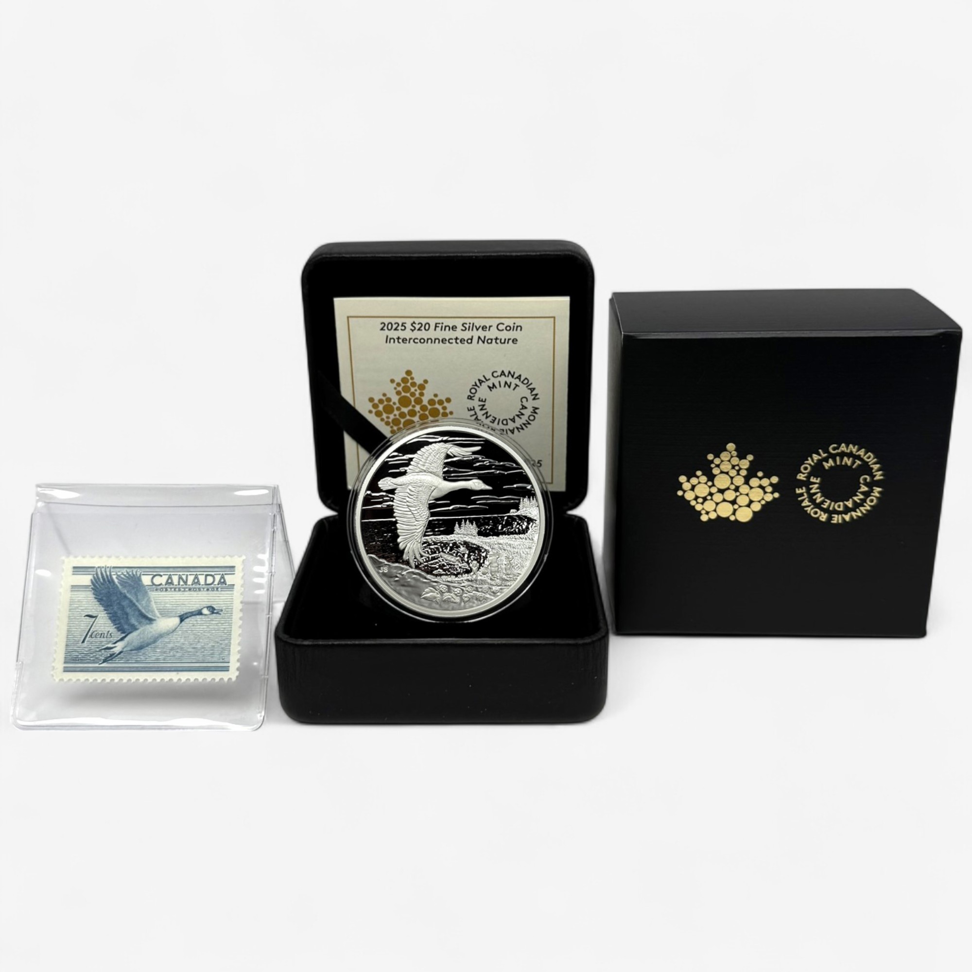 【希少／未開封】LOCHSIDE1991 CONNOISSEURS CHOICE 2025 $20 Interconnected Nature Canada Goose One-Ounce Fine Silver