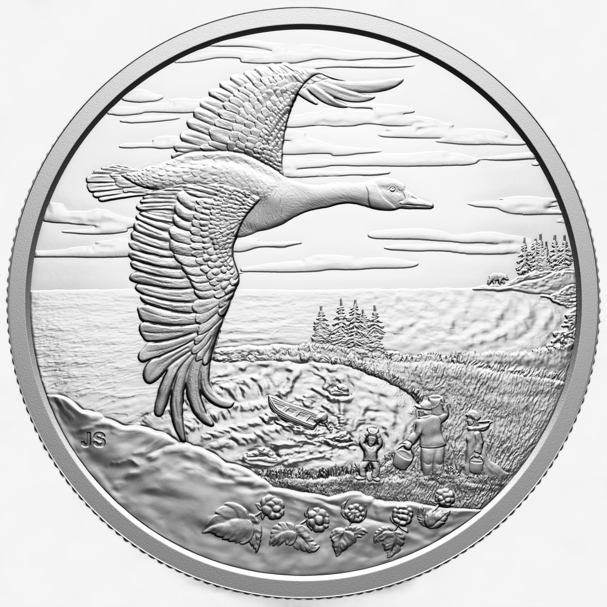 2025 $20 Interconnected Nature Canada Goose One-Ounce Fine Silver