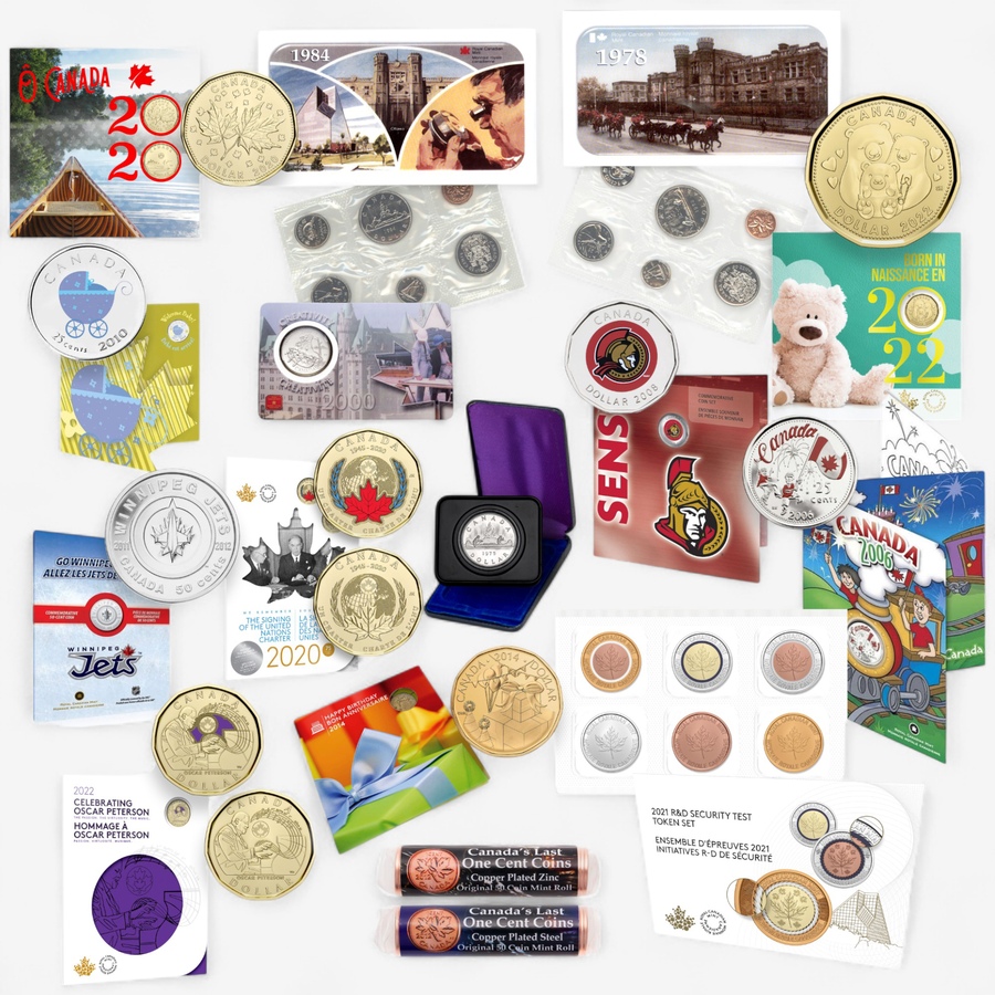 Image 701513_CHOIC.jpg, Product 701-513 / Price $349.95, The Big Canadian Coin Collection - Choice of Four Different 15-Piece Collections from Royal Canadian Mint (RCM) on TSC.ca's Coins department