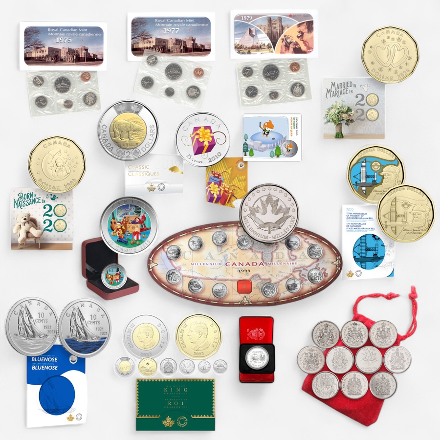 Image 701513_CHOID.jpg, Product 701-513 / Price $349.95, The Big Canadian Coin Collection - Choice of Four Different 15-Piece Collections from Royal Canadian Mint (RCM) on TSC.ca's Coins department