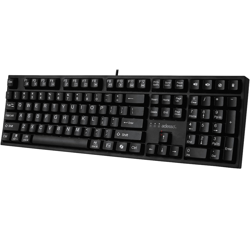 Image 701524.jpg, Product 701-524 / Price $72.99, Adesso Multi-OS Mechanical Keyboard with Copilot AI Hotkey from Adesso on TSC.ca's Electronics department