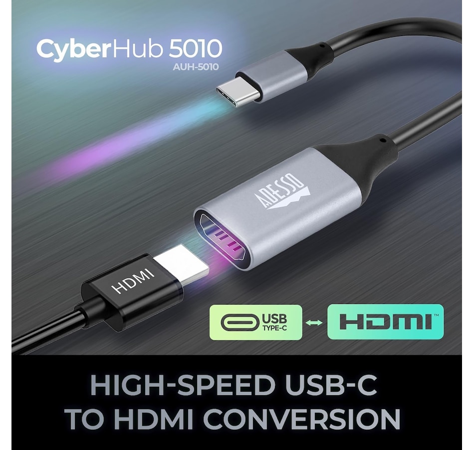 Image 701528_ALTMORE1.jpg, Product 701-528 / Price $39.99, Adesso USB-C to HDMI Adapter from Adesso on TSC.ca's Electronics department
