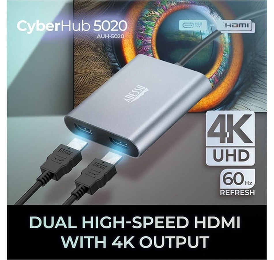 Image 701529_ALTMORE2.jpg, Product 701-529 / Price $74.99, Adesso HDMI Splitter from Adesso on TSC.ca's Electronics department