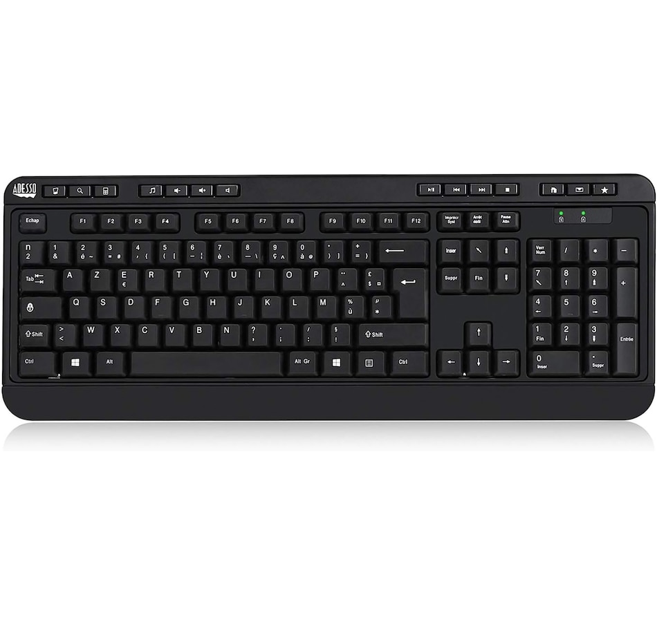 Image 701539.jpg, Product 701-539 / Price $54.99, Adesso French Layout Wireless Desktop Keyboard and Mouse Combo from Adesso on TSC.ca's Electronics department