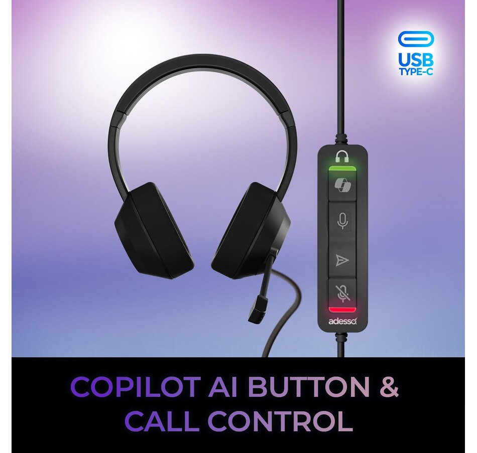 Image 701541_ALTMORE4.jpg, Product 701-541 / Price $59.99, Adesso Xtream P7 Wired Stereo Headset with Copilot AI Shortcut from Adesso on TSC.ca's Electronics department