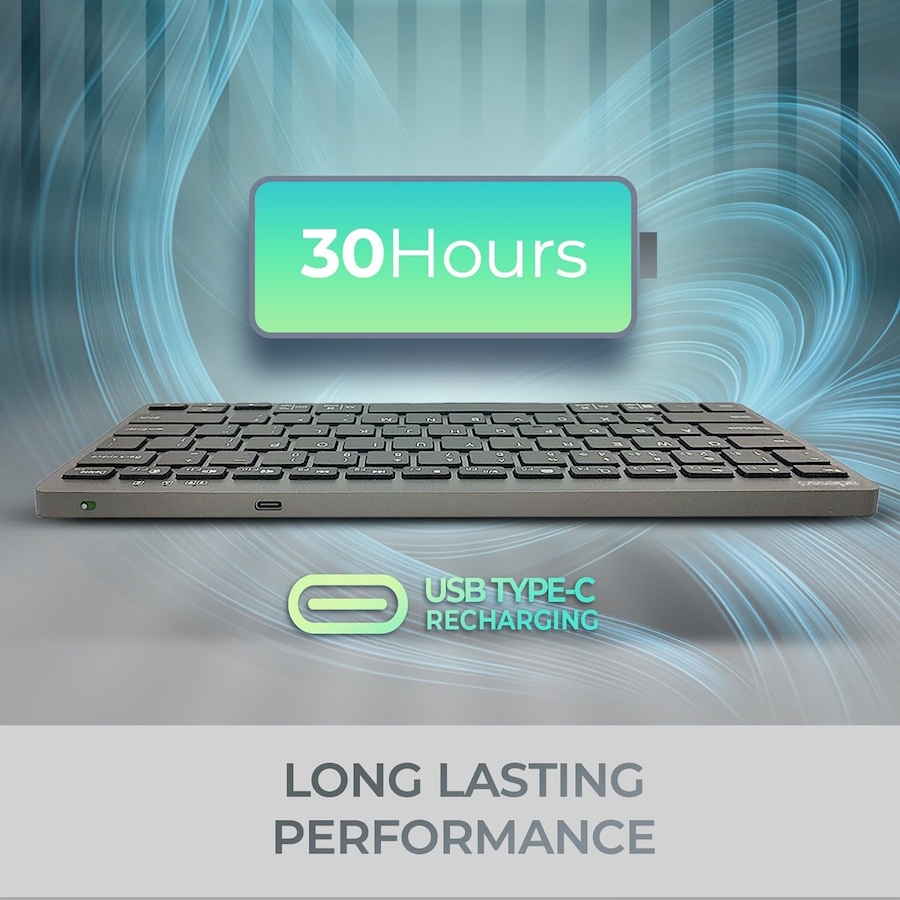 Image 701542_ALTMORE5.jpg, Product 701-542 / Price $54.99, Adesso EasyTouch 7300 Wireless Keyboard (Canadian French) from Adesso on TSC.ca's Electronics department