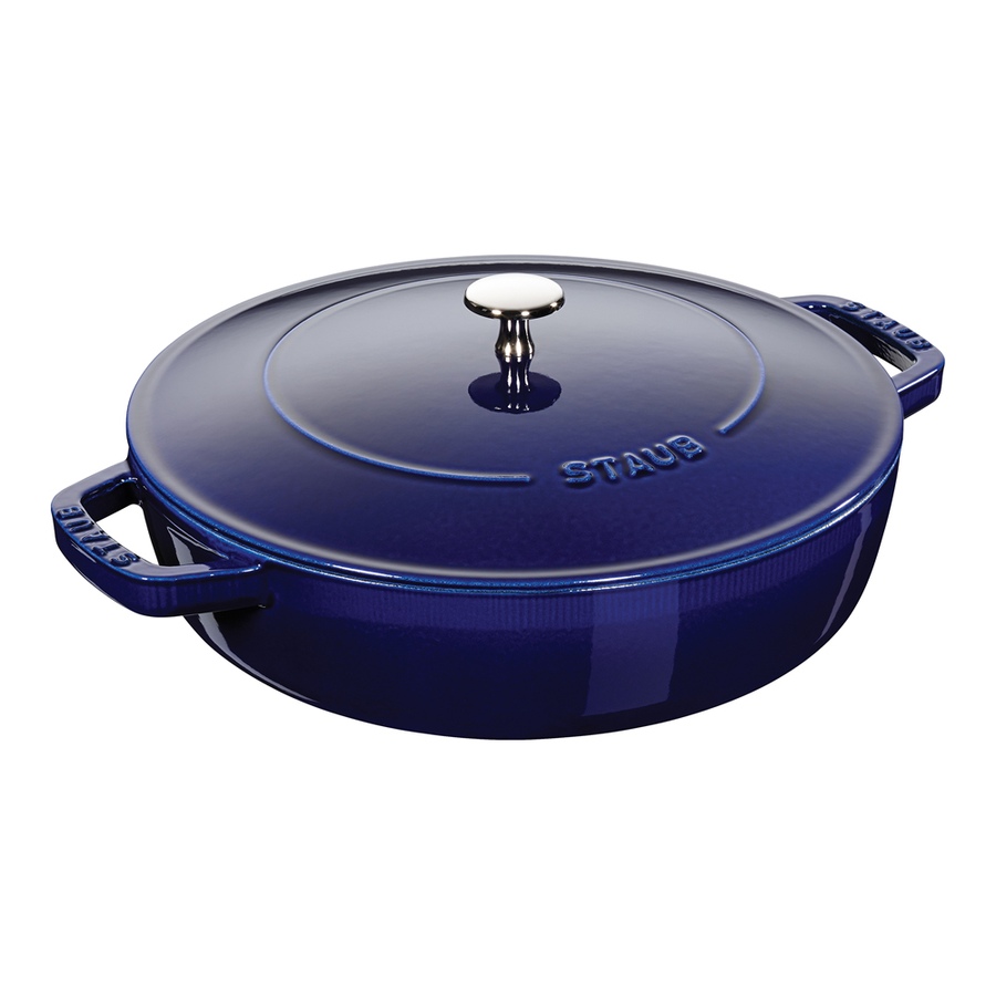 Image 701568.jpg, Product 701-568 / Price $429.99, Staub 3.75 L Round Saute Pan Chistera Braiser (blue) from Staub on TSC.ca's Kitchen department