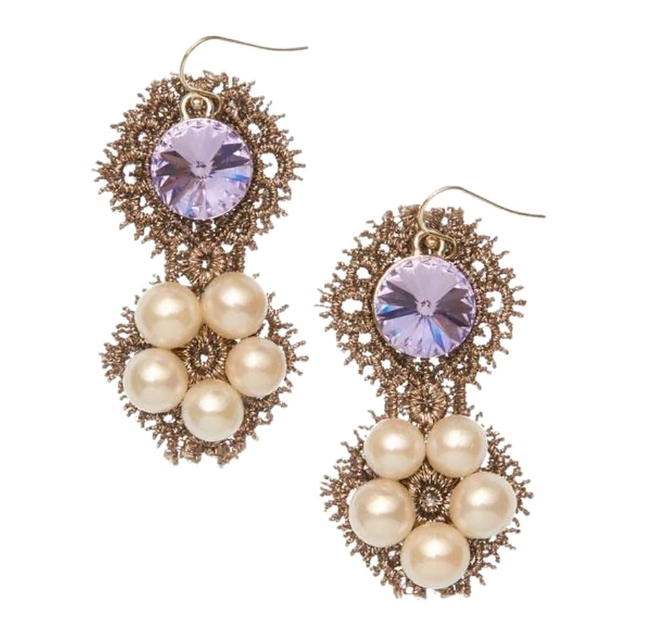 Image 701744_PEWVI.jpg, Product 701-744 / Price $250.00, KIM SMILEY Jewellery Elliot Earrings with Swarovski Crystals from Kim Smiley on TSC.ca's Jewellery department