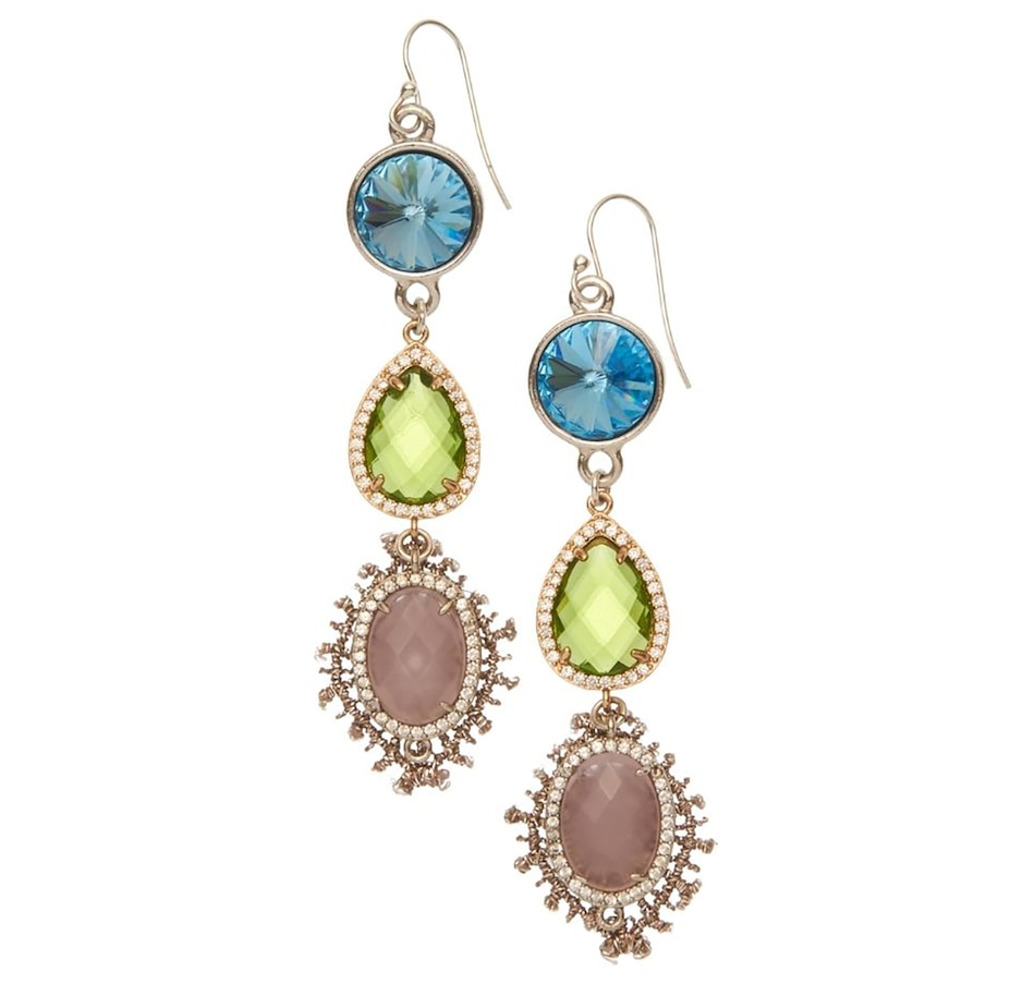 Image 701756_AQLMP.jpg, Product 701-756 / Price $195.00, KIM SMILEY Jewellery Rich Earrings from Kim Smiley on TSC.ca's Jewellery department