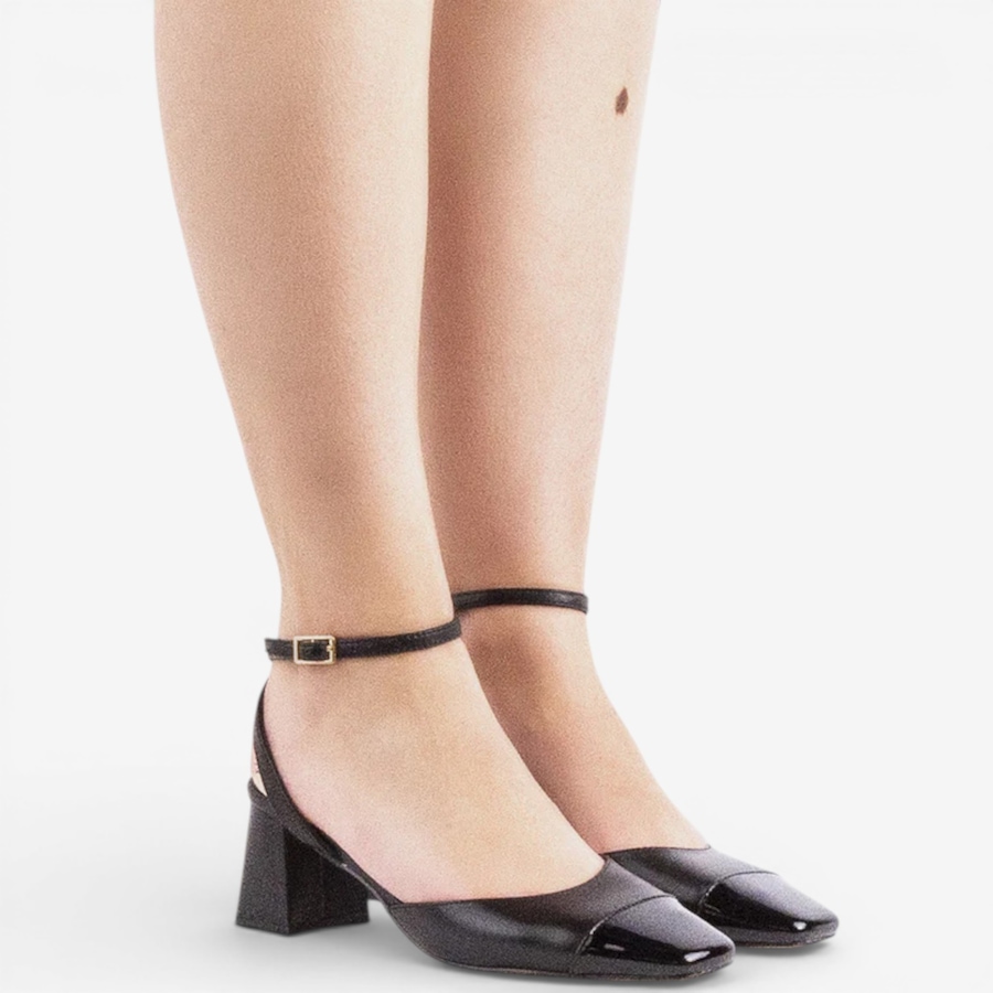 Image 702046_BKH.jpg, Product 702-046 / Price $158.00, L'Intervalle Ziana Ankle Strap Pump from L'Intervalle on TSC.ca's Shoes department