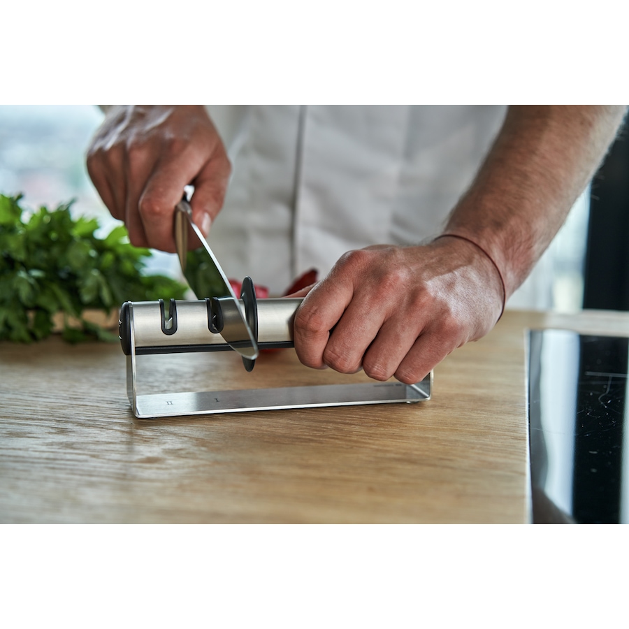 Image 702091_ALTMORE7.jpg, Product 702-091 / Price $59.99, Zwilling Knife Sharpener, Stainless Steel from Zwilling on TSC.ca's Kitchen department