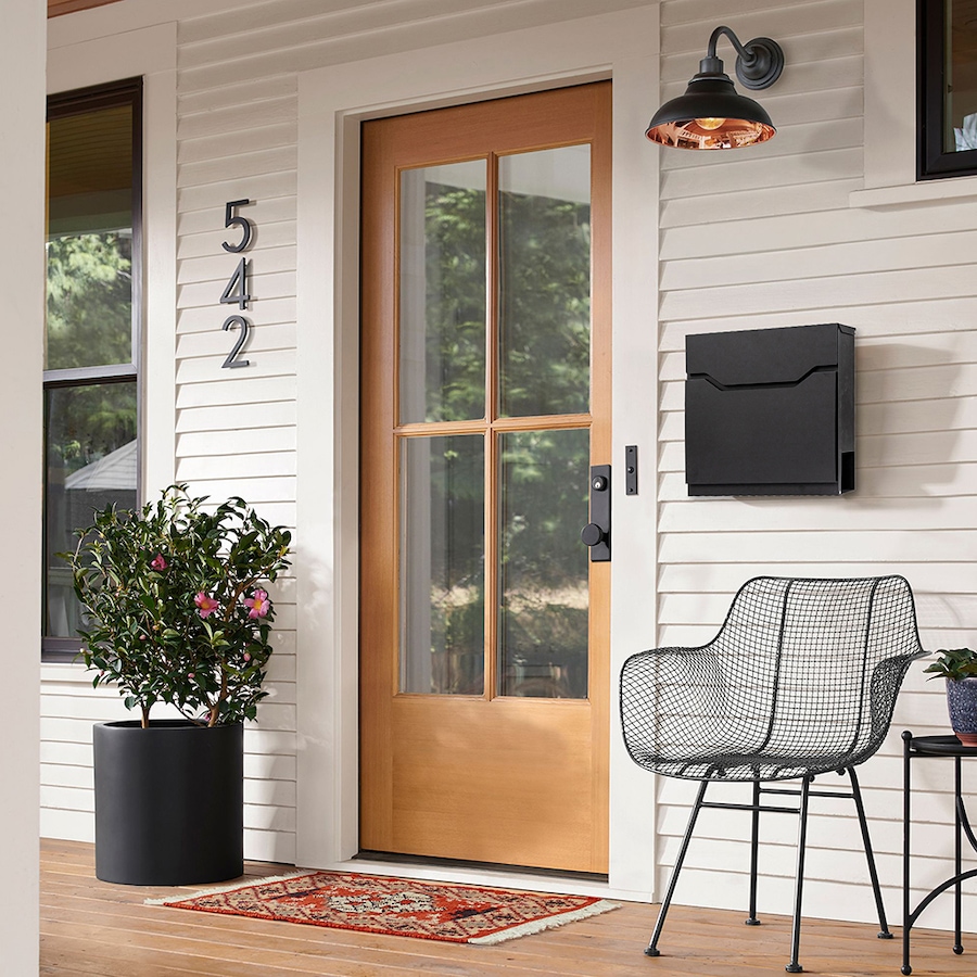 Image 702113_ALTMORE501.jpg, Product 702-113 / Price $99.99, Fine Art Living Black Modern Vertical Wall-Mounted Steel Mailbox from Fine Art Lighting on TSC.ca's Home & Garden department