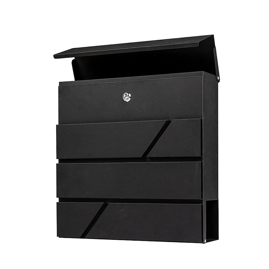 Image 702114.jpg, Product 702-114 / Price $99.99, Fine Art Living Black Fashionable Vertical Wall-Mounted Steel Mailbox from Fine Art Lighting on TSC.ca's Home & Garden department