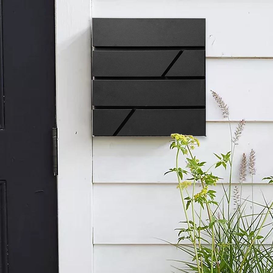 Image 702114_ALTMORE502.jpg, Product 702-114 / Price $99.99, Fine Art Living Black Fashionable Vertical Wall-Mounted Steel Mailbox from Fine Art Lighting on TSC.ca's Home & Garden department