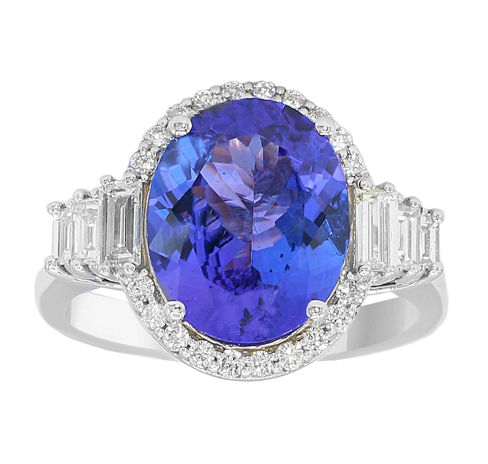 Jewellery - Rings - Effy 14K White Gold Diamond, Tanzanite Ring ...