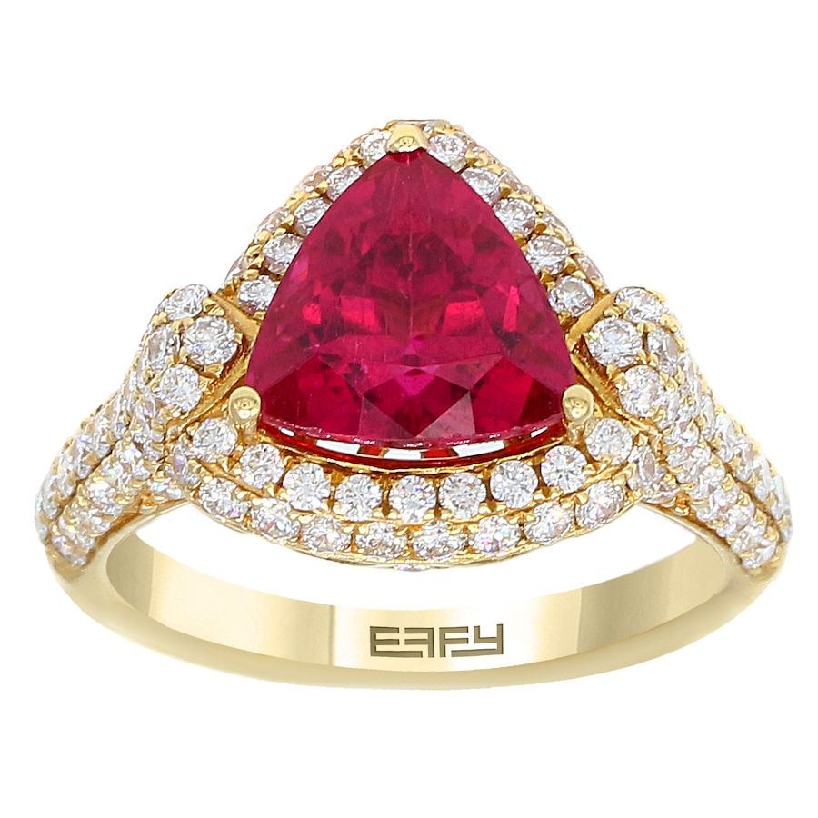 Image 702236.jpg, Product 702-236 / Price $9,999.99, Effy 18K Yellow Gold Diamond and Rubellite Ring from Effy Jewellery on TSC.ca's Jewellery department