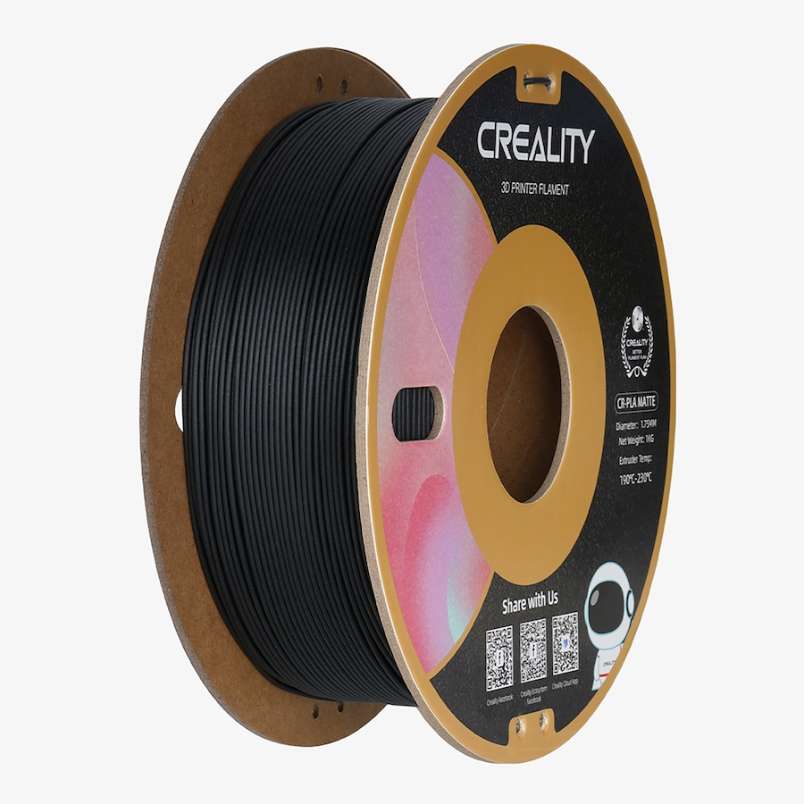 Image 702248.jpg, Product 702-248 / Price $22.99, Creality CR-PLA Matte Filament (1.75 mm, 1 kg, matte black) from Creality on TSC.ca's Electronics department
