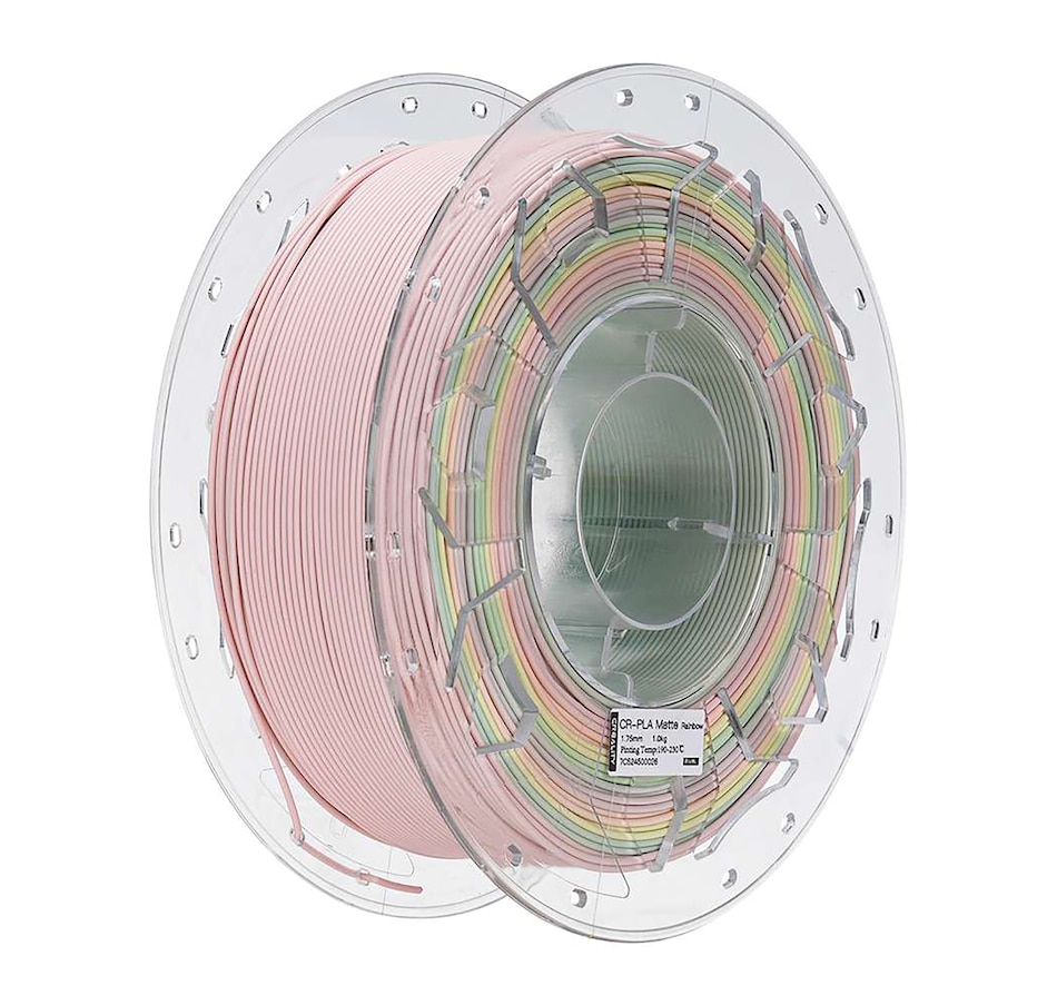 Image 702252.jpg, Product 702-252 / Price $25.99, Creality CR-PLA Matte Filament (1.75 mm, 1 kg, matte rainbow) from Creality on TSC.ca's Electronics department