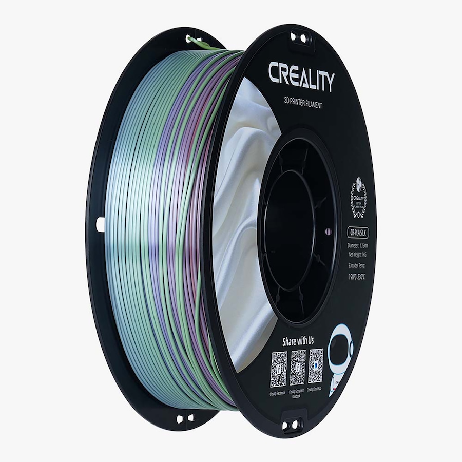 Image 702256.jpg, Product 702-256 / Price $25.99, Creality CR-PLA Matte Filament (1.75 mm, 1 kg, silk rainbow) from Creality on TSC.ca's Electronics department