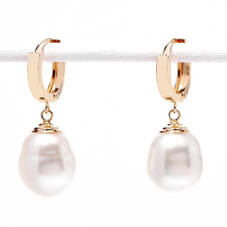 Image 702278.jpg, Product 702-278 / Price $682.99, AMOUR Pearls 14K Yellow Gold 10mm-11mm Cultured South Sea Pearl Drop Earrings from Amour Pearls on TSC.ca's Jewellery department