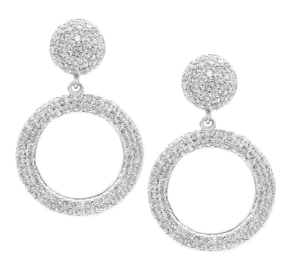 Jewellery - Earrings - Drop Earrings - Diamonelle Sterling Silver ...