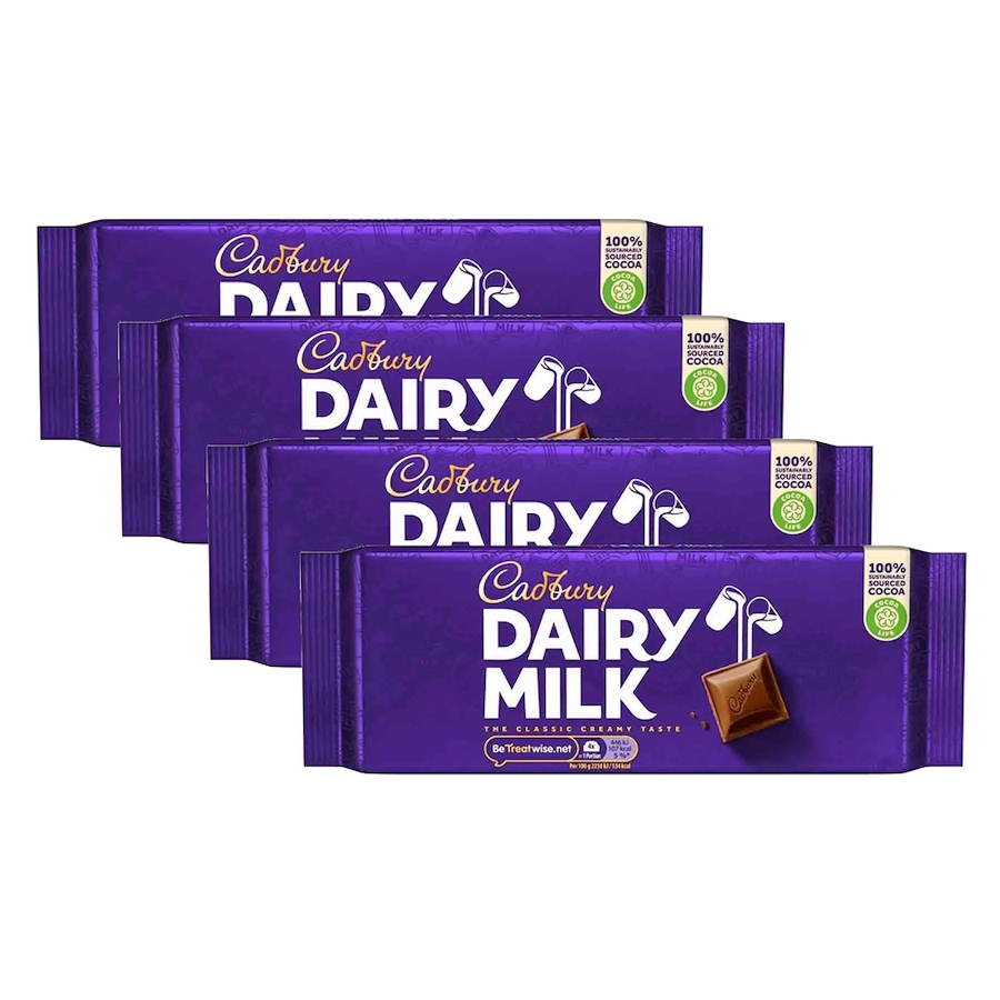 Image 702415.jpg, Product 702-415 / Price $44.99, Cadbury UK Dairy Milk Bar, 180 g (4-Pack) from Dolce & Gourmando on TSC.ca's Kitchen department