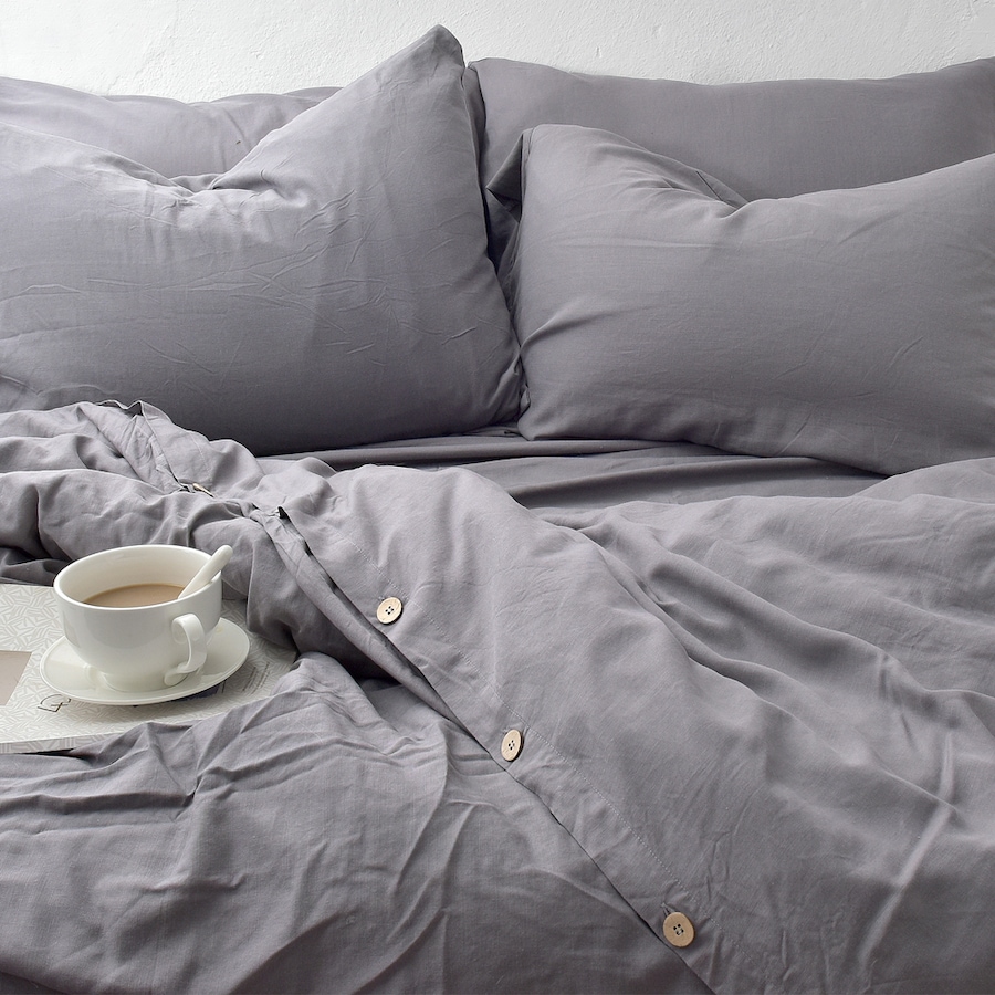 Image 702466_AGRY.jpg, Product 702-466 / Price $115.99 - $139.99, New Seasons Collection 3-Piece Bamboo and Linen Duvet Cover Set from New Seasons Collection on TSC.ca's Home & Garden department