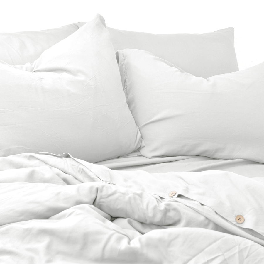 Image 702466_WHT.jpg, Product 702-466 / Price $115.99 - $139.99, New Seasons Collection 3-Piece Bamboo and Linen Duvet Cover Set from New Seasons Collection on TSC.ca's Home & Garden department