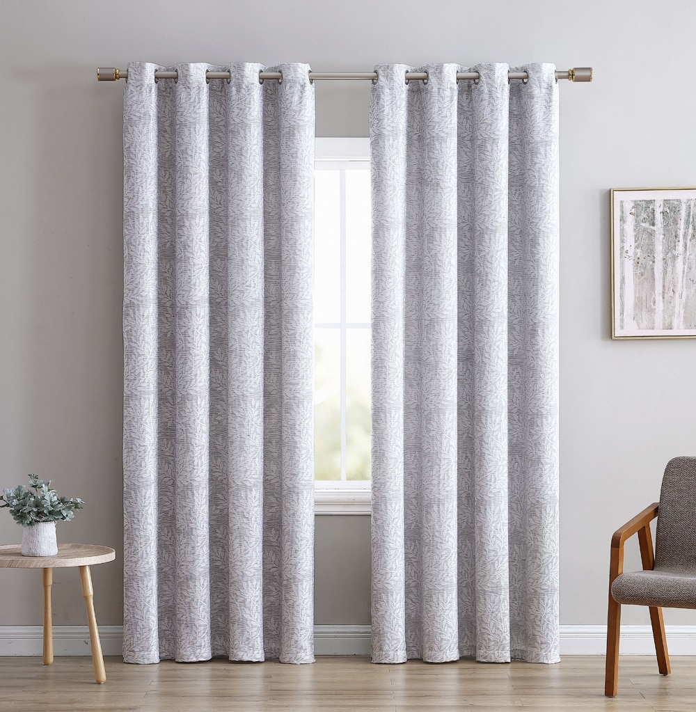 Hudson & Main Jacquard Leaf Blackout Grommet Window Panel - TSC.ca