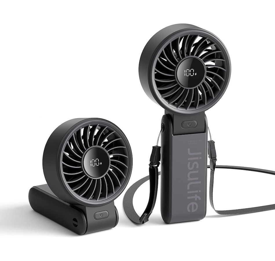 Image 702565.jpg, Product 702-565 / Price $33.99, Jisulife Handheld Fan Life7 (black) from Jisulife on TSC.ca's Home & Garden department